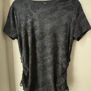 Simply Vera Vera Wang Dark Gray Short Sleeve Tee